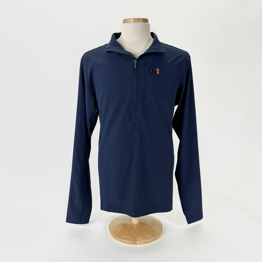 Lightweight Zip Pullover - Navy