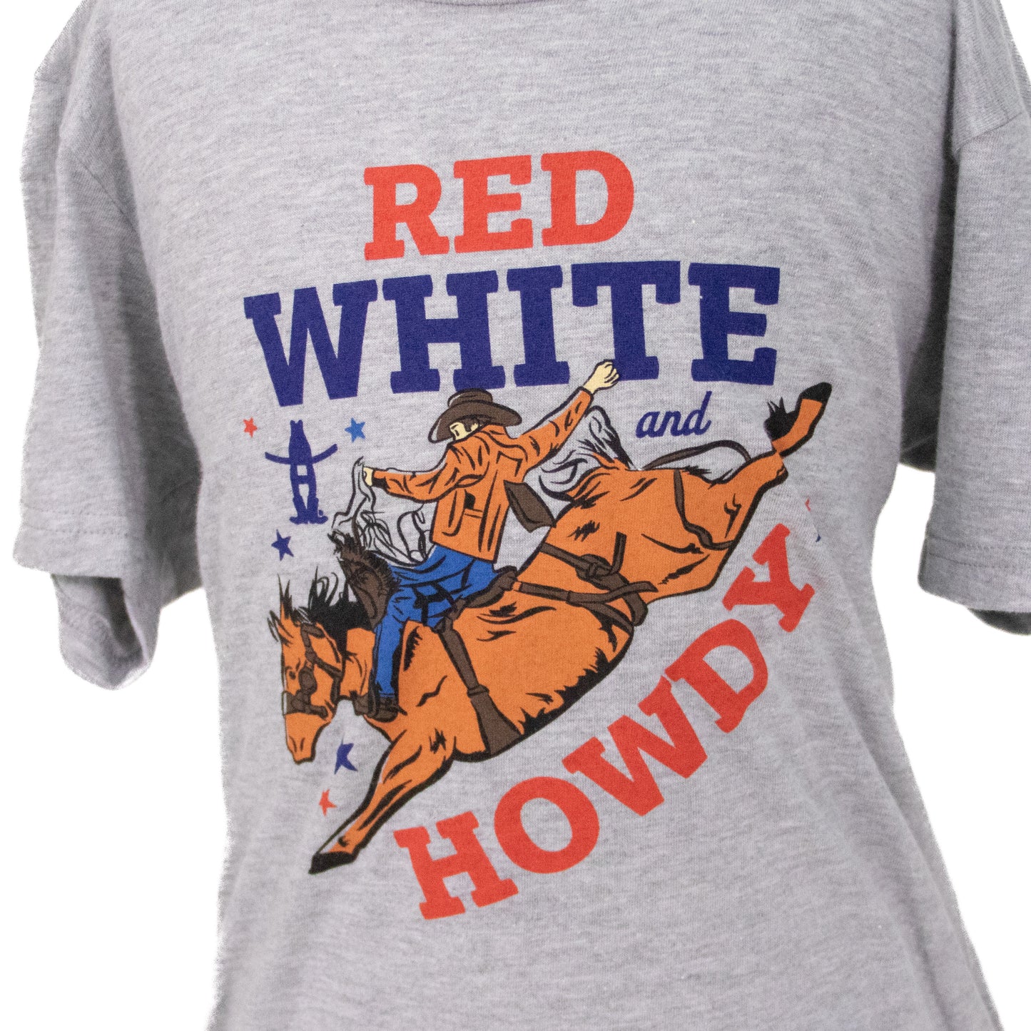 Youth Red, White and Howdy - White