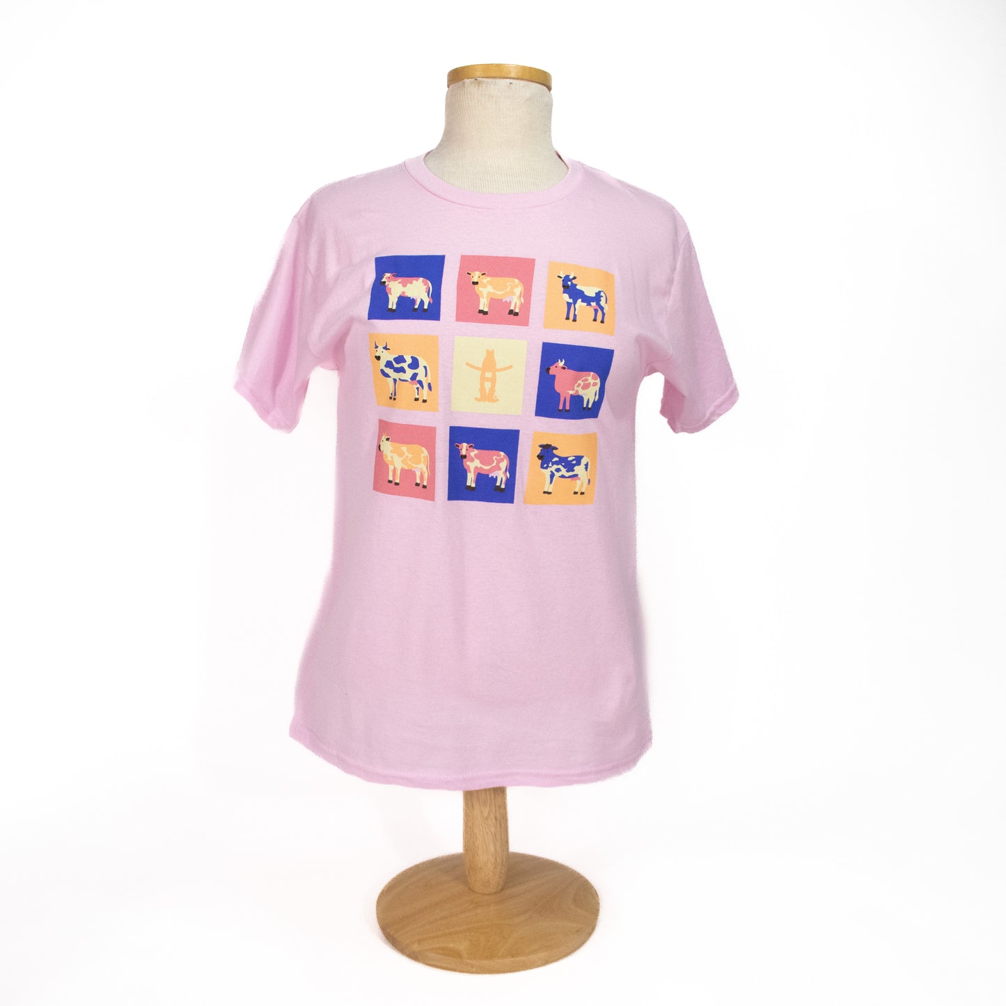 Youth Animal Squares - Light Pink