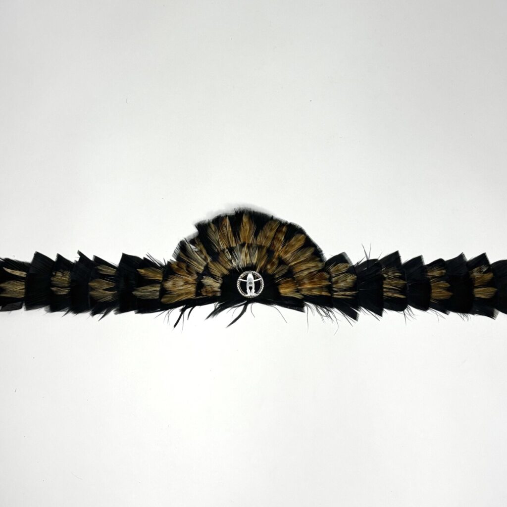 Feather Hat Band with Concho