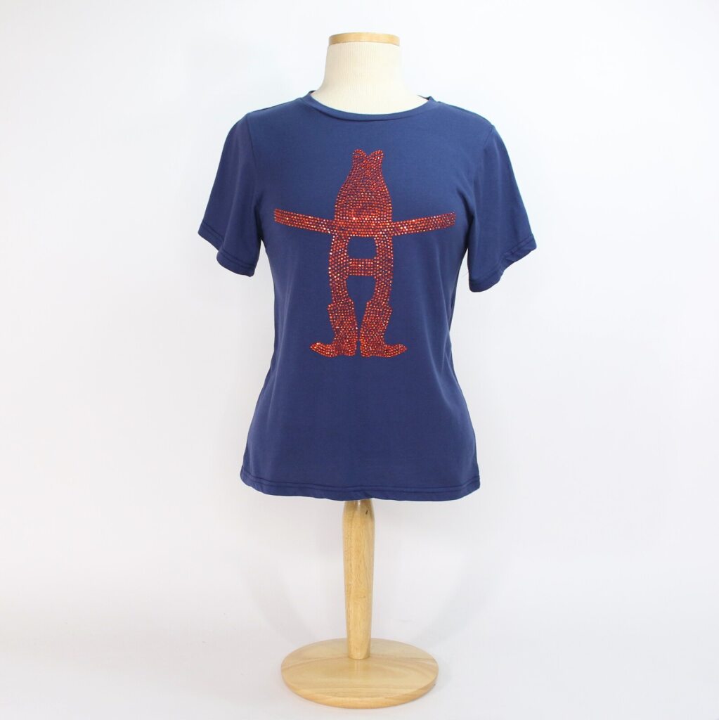 Ladies Howdy Rhinestone Tee - Navy