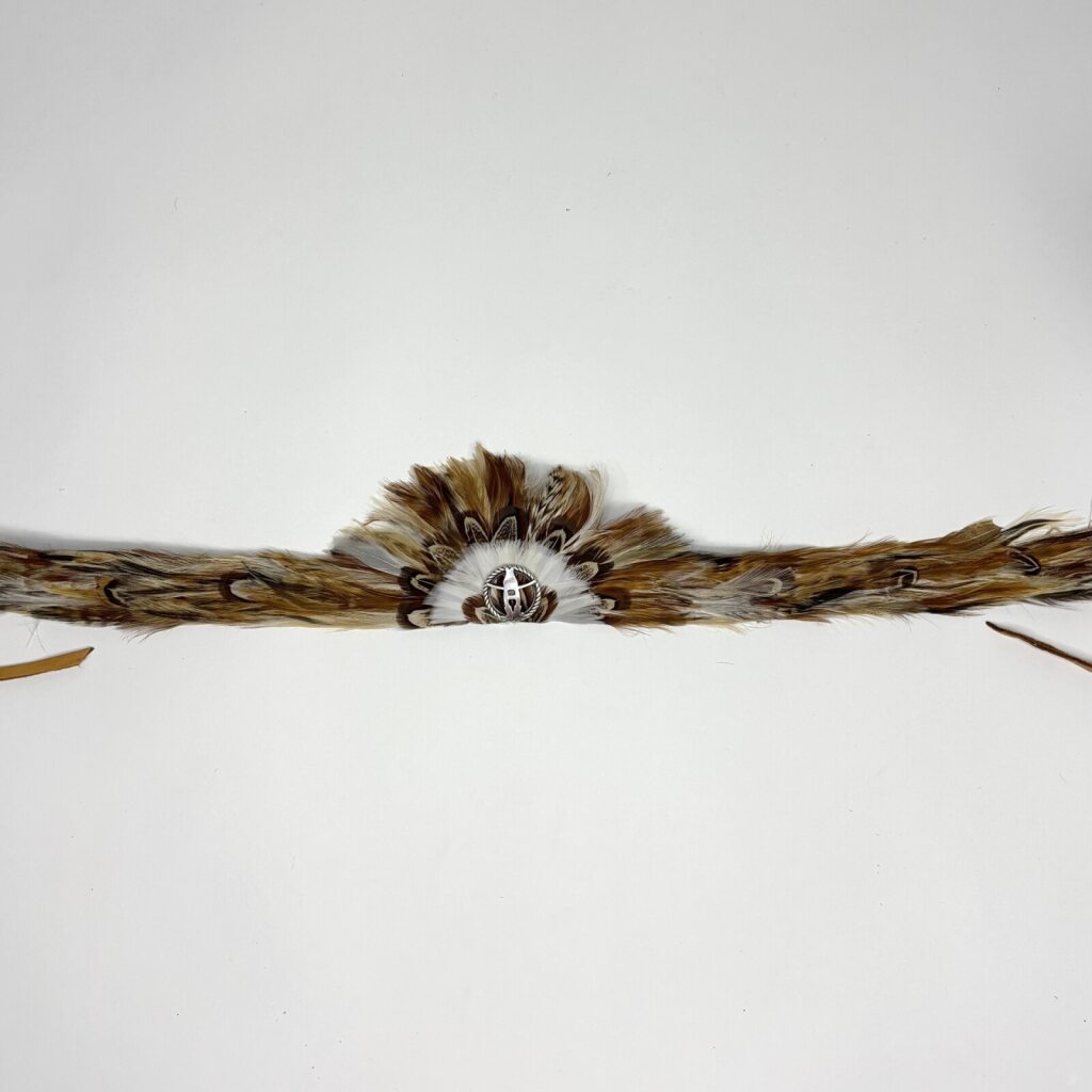 Feather Hat Band with Concho