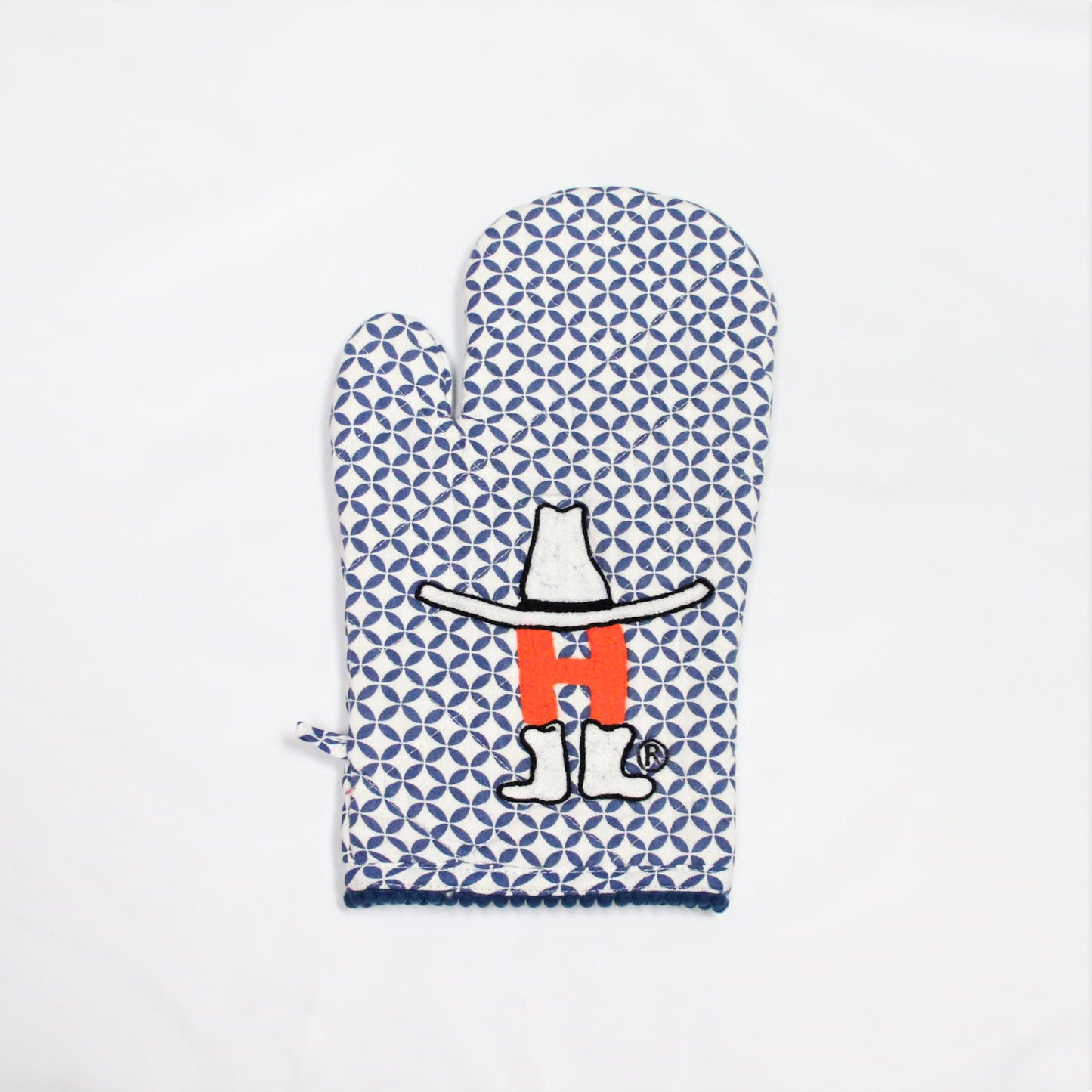 Bow-H Oven Mitt - Blue