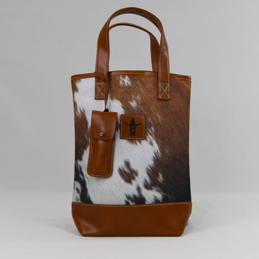 HLSR Vaquero Hide Wine Tote
