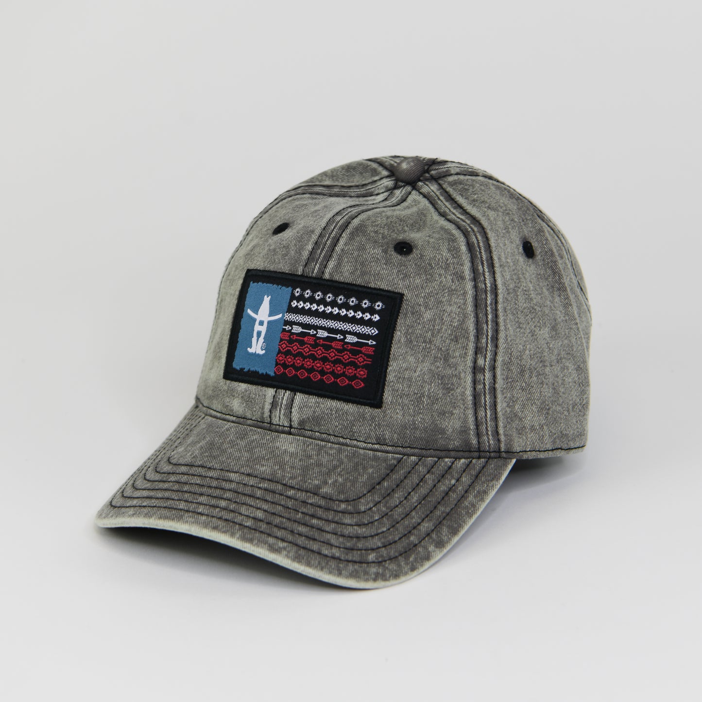 TX Flag Canvas Cap - Grey