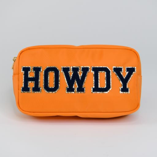 Howdy LG Pouch Orange Sparkle – Houston Livestock Show and Rodeo™