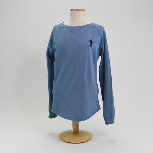 WW Crew Sweatshirt w/Bow-H - Blue