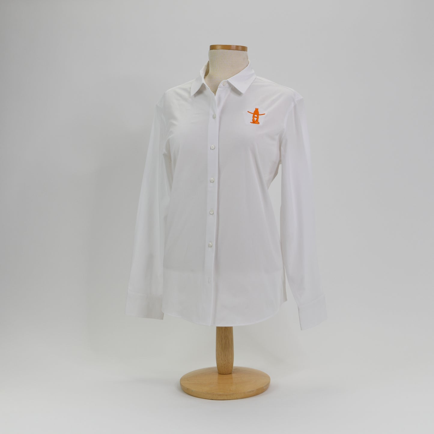 Ladies Button Down - White