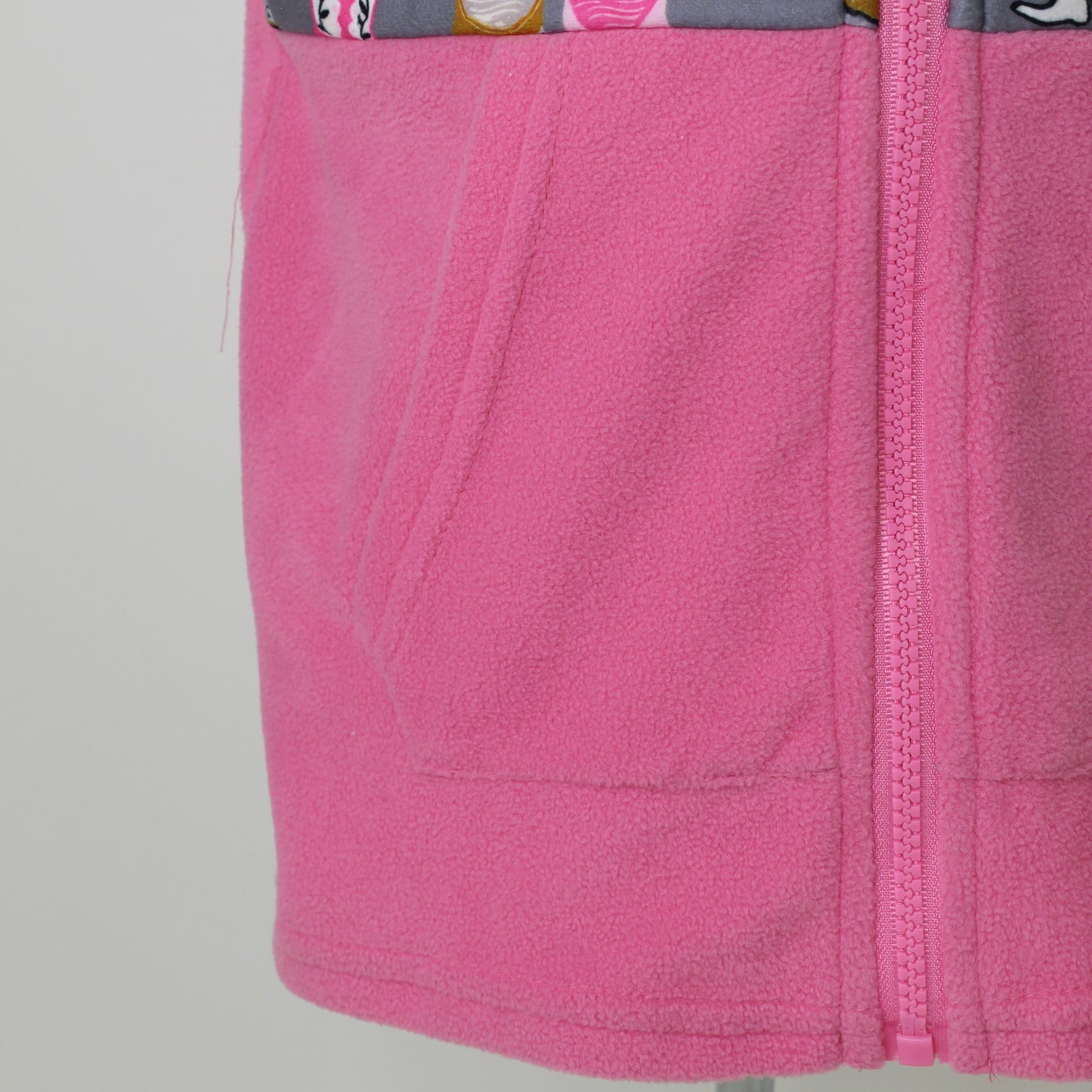 Youth Pink Fleece Vest with Boots