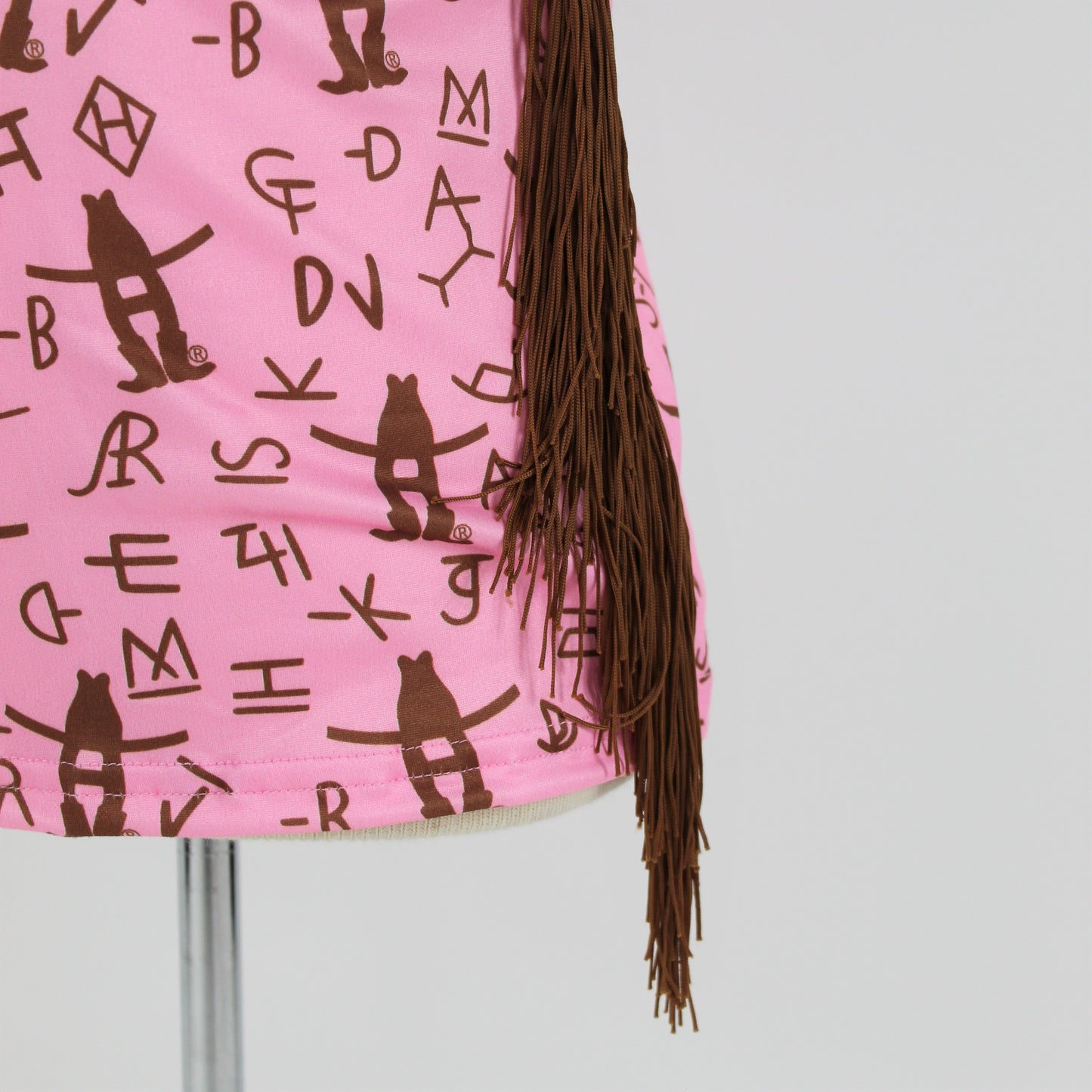 Youth Ruffle Fringe Tee - Pink