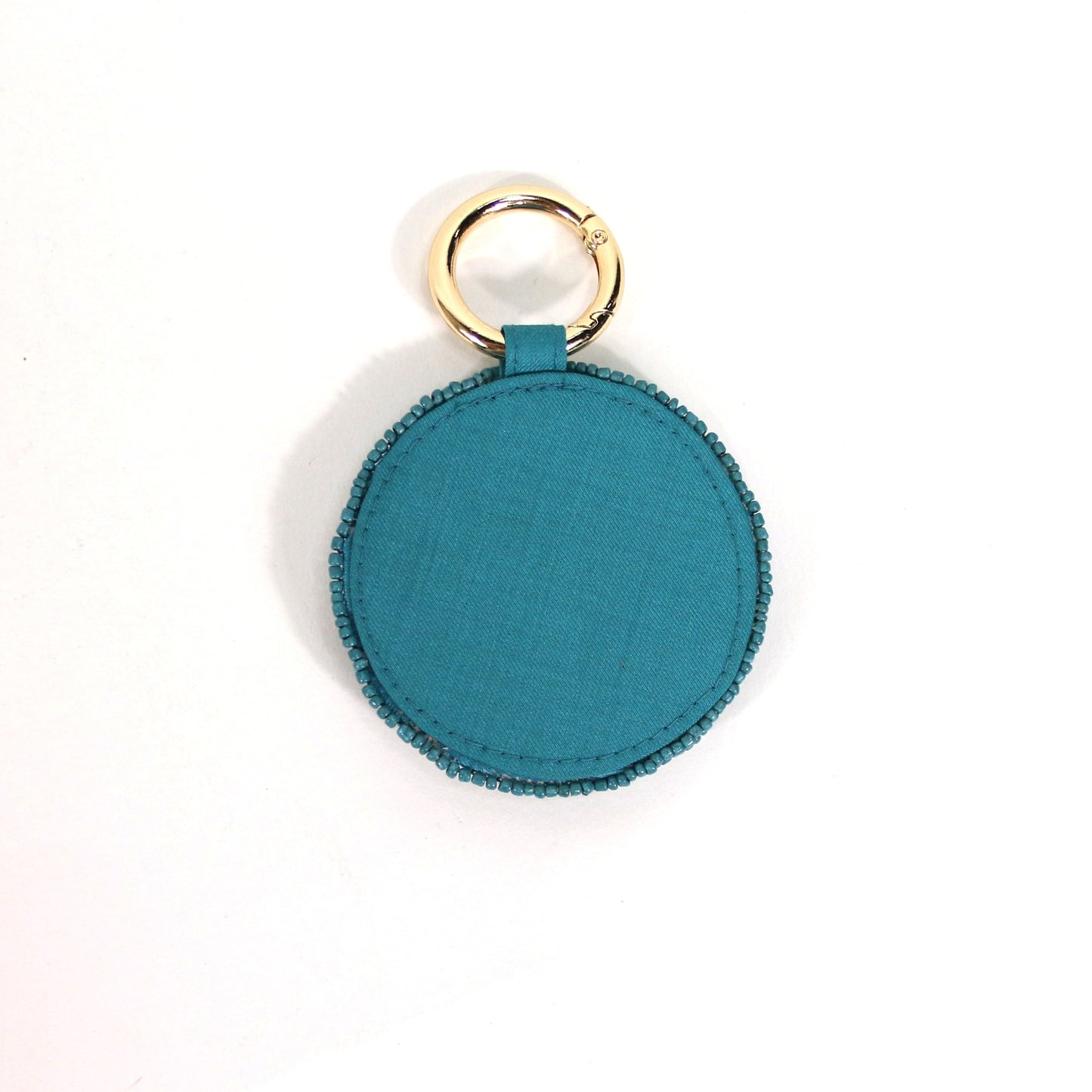 Howdy Beaded Keychain - Turquoise