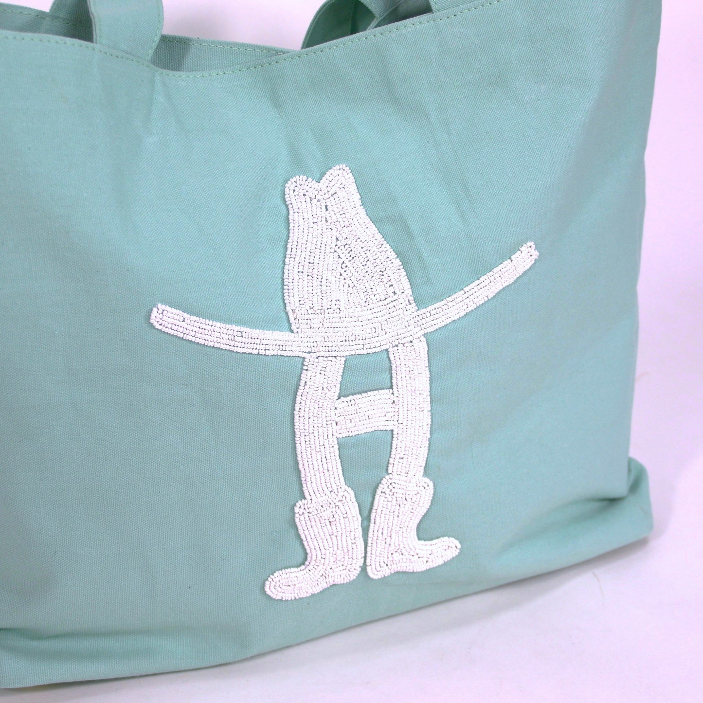 Bow-H Tote - Turquoise