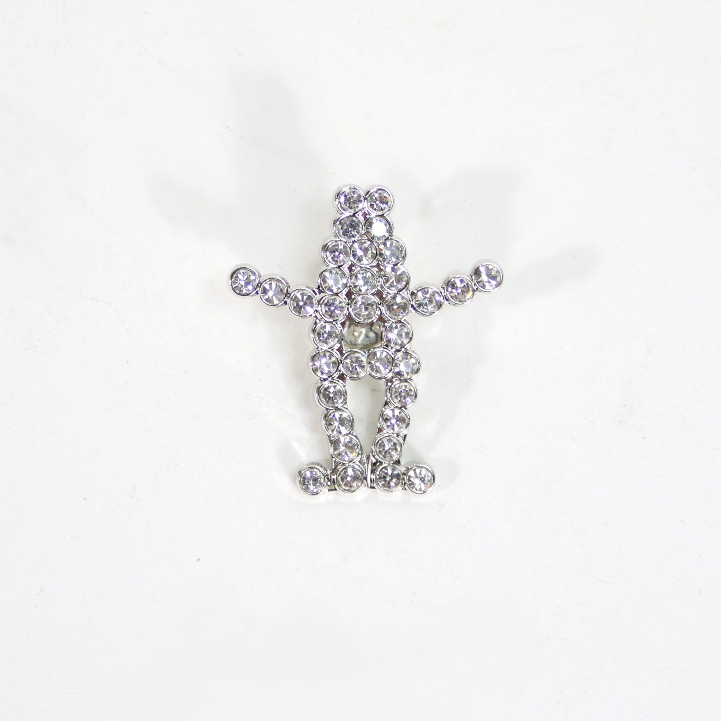 All Rhinestone Howdy Pin - Silver