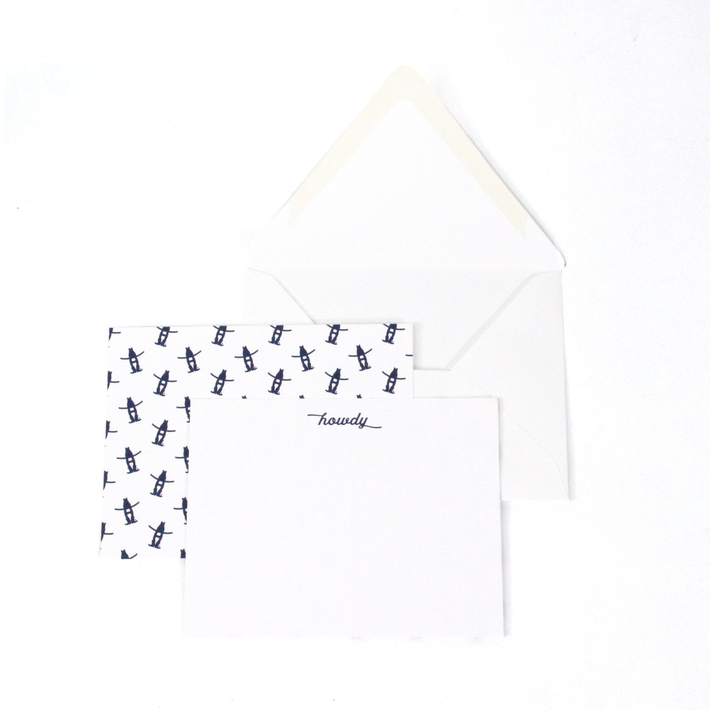 Howdy Notecard Set -Navy (8pcs)
