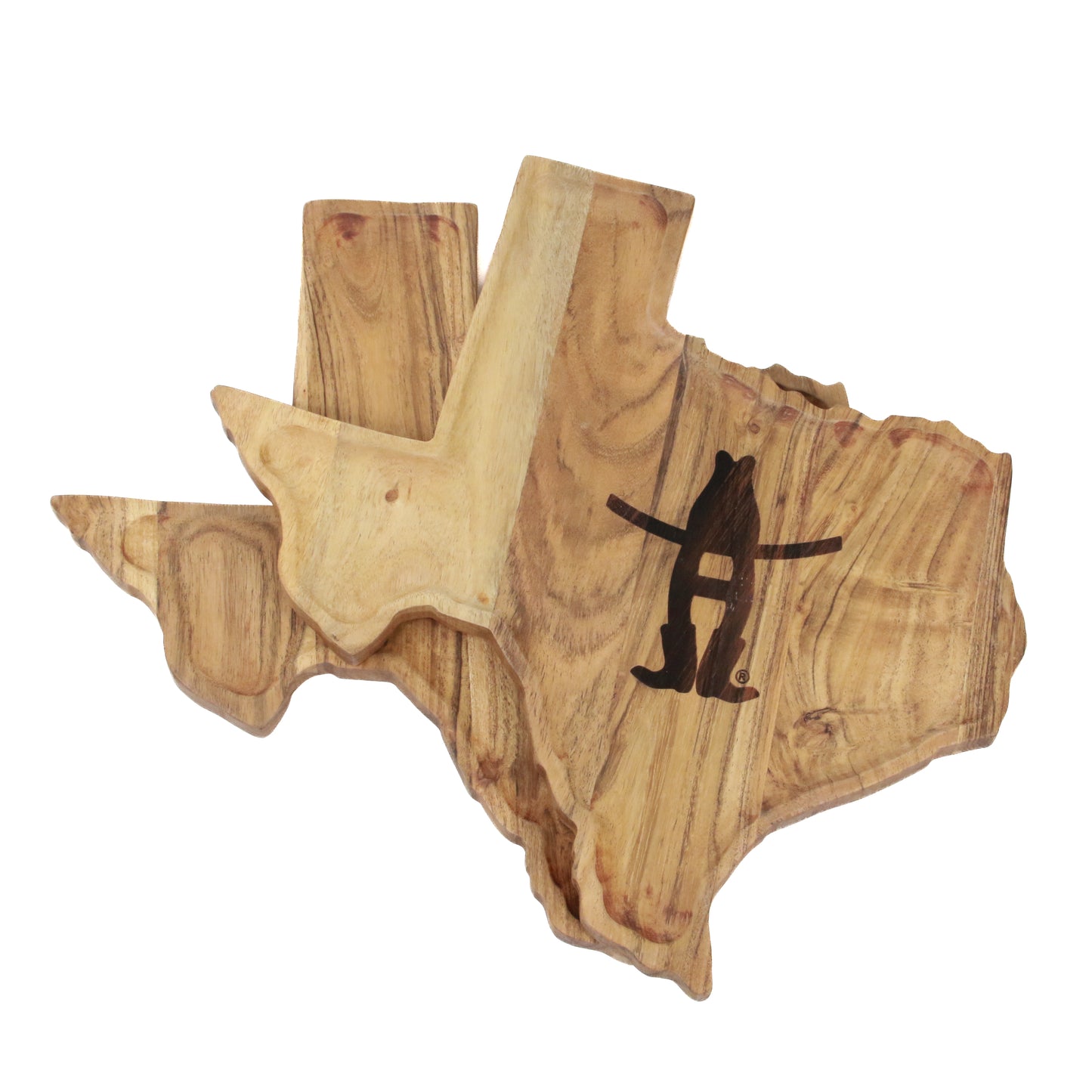 Wooden Bow-H Serving Tray