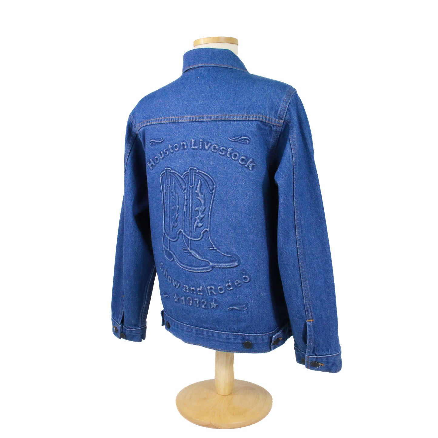 Ladies Embossed Denim Jacket