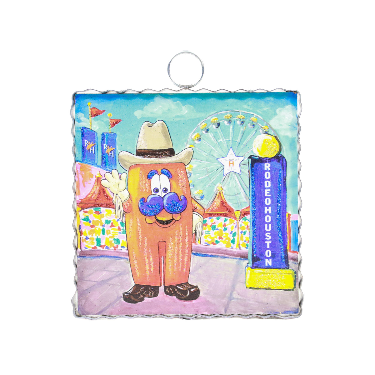 Roundtop Collection 6inx6in Art - Carnival Howdy