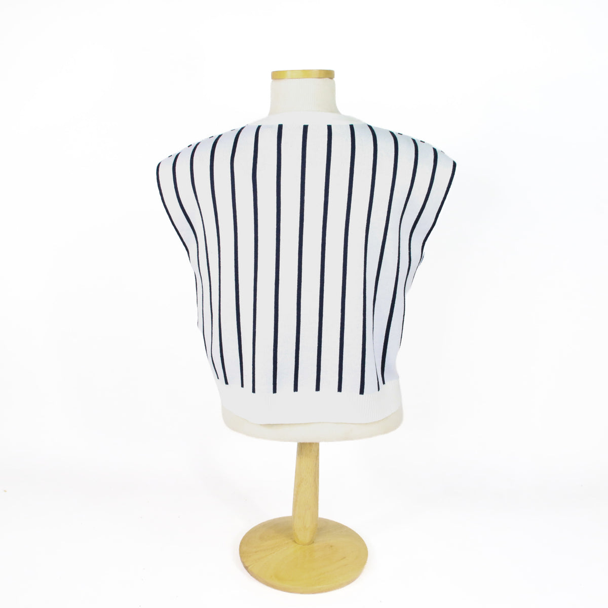 Ladies Sleeveless Rodeo Sweater - Stripe