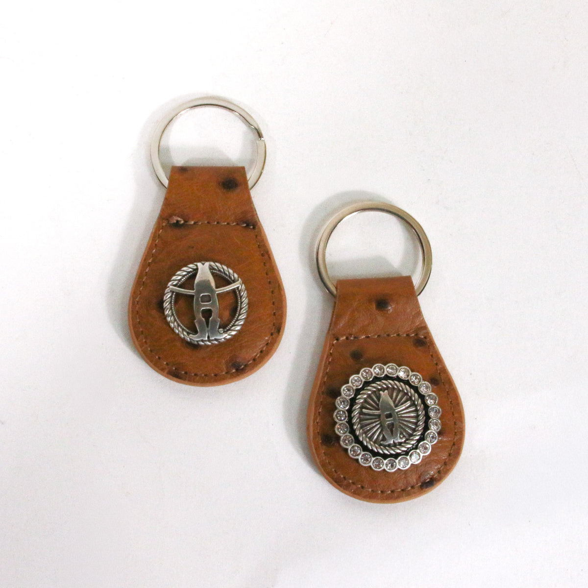 Leather Key Fob - Tan