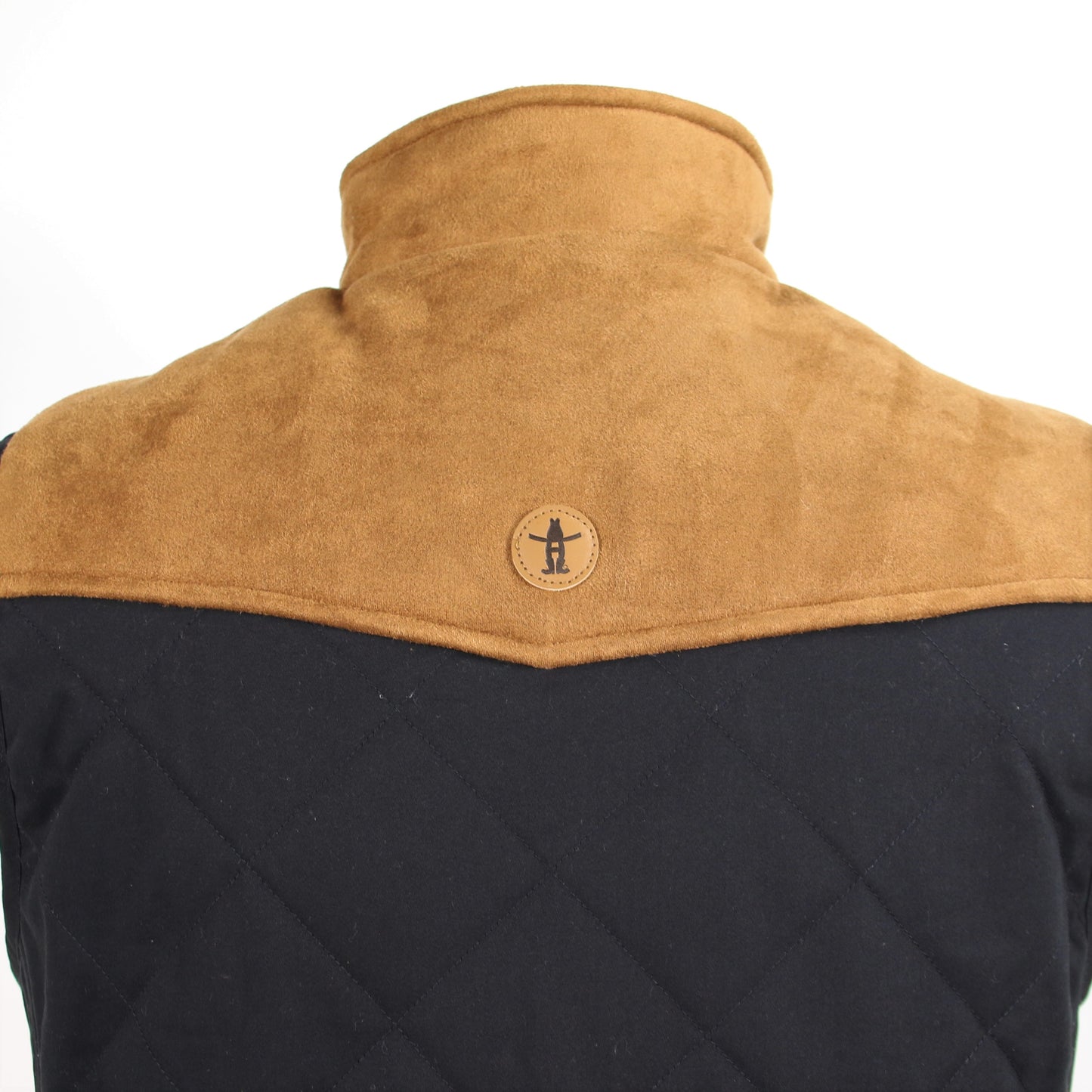 Quilted Suede Performance Vest - Black
