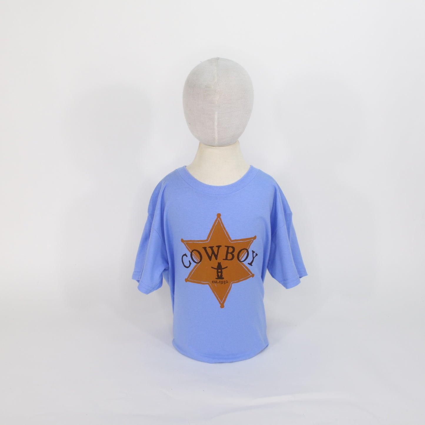 Youth Cowboy Badge Tee - Blue