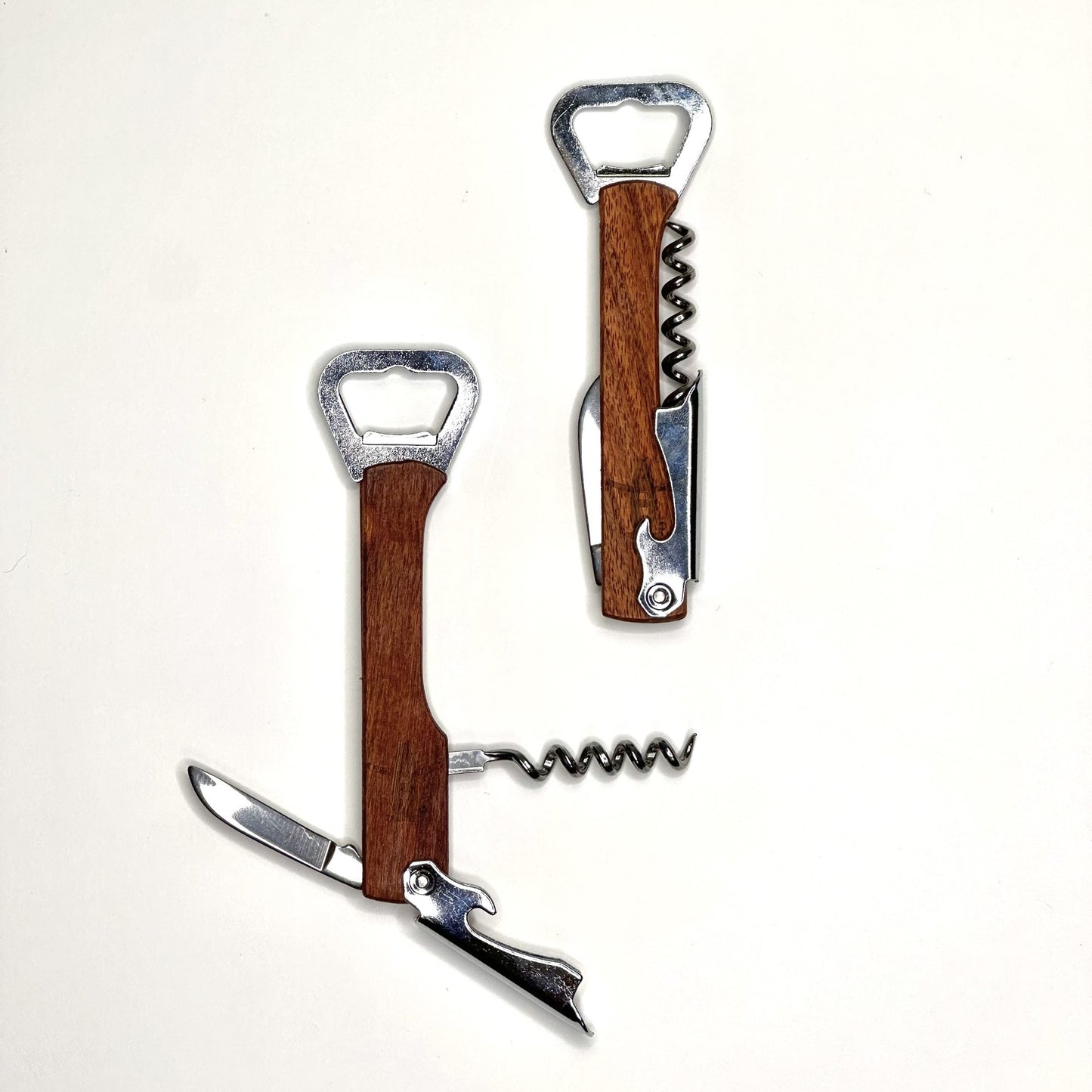 Wooden Wine Opener w/Engraved Logo