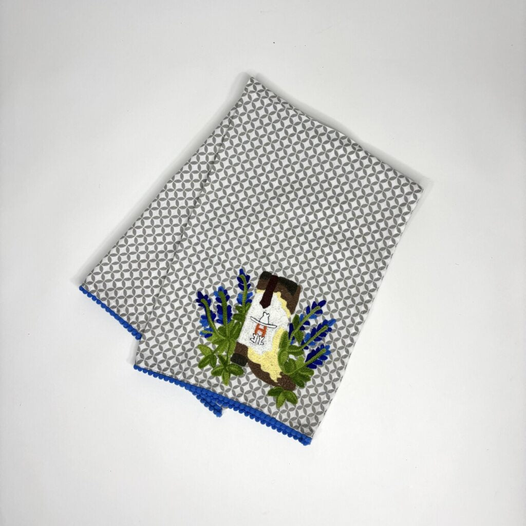 BLUE BONNET BOOT TEA TOWEL 19x27in