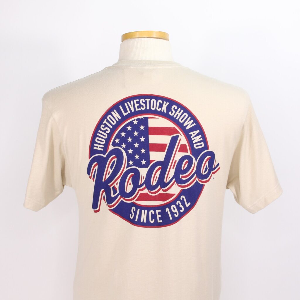 Rodeo American Flag Tee - Tan