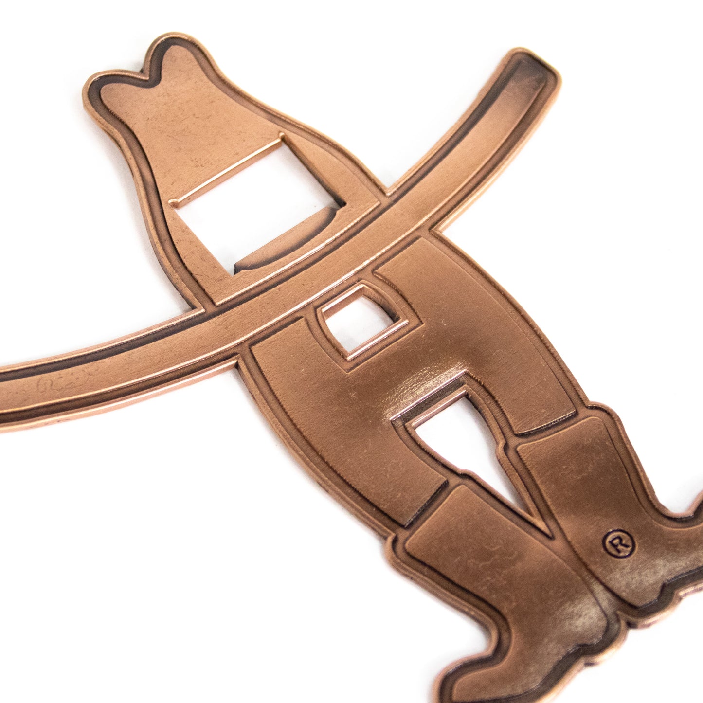 Bow-H Copper Bottle Opener