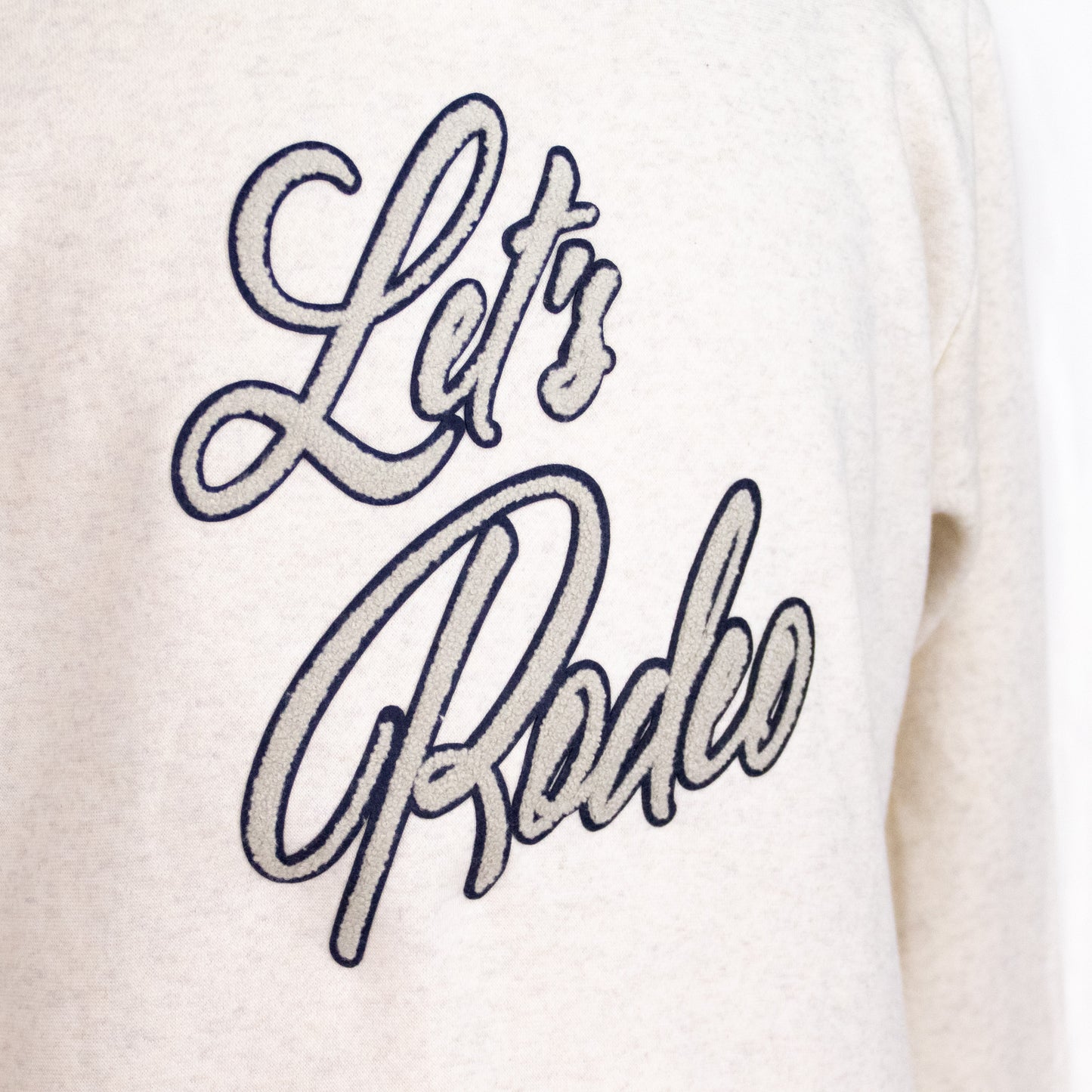 Lets Rodeo Chenille Sweatshirt - White