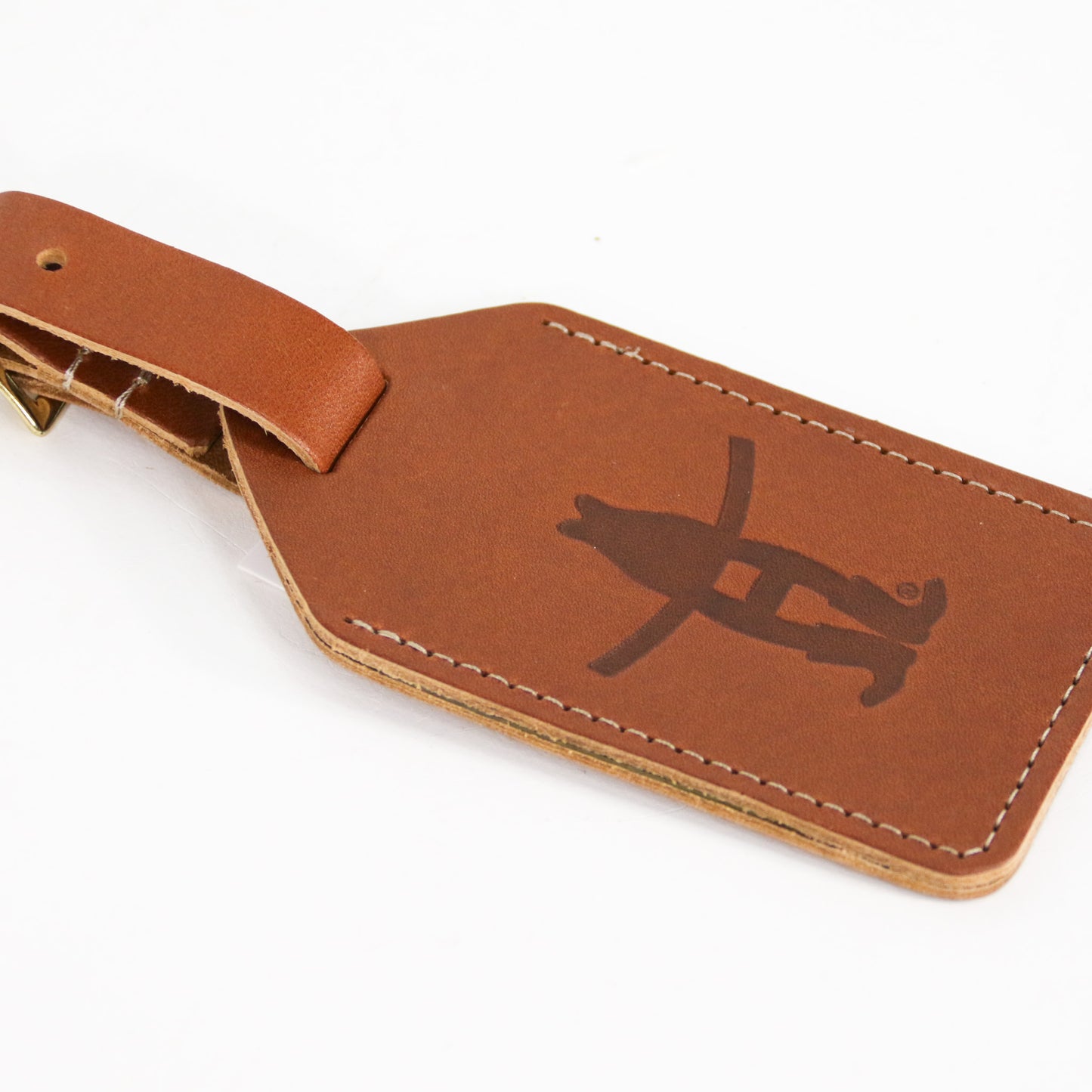 Top Grain Tanned Leather Luggage Tag