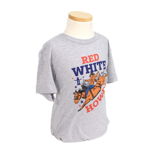 Youth Red, White and Howdy - White