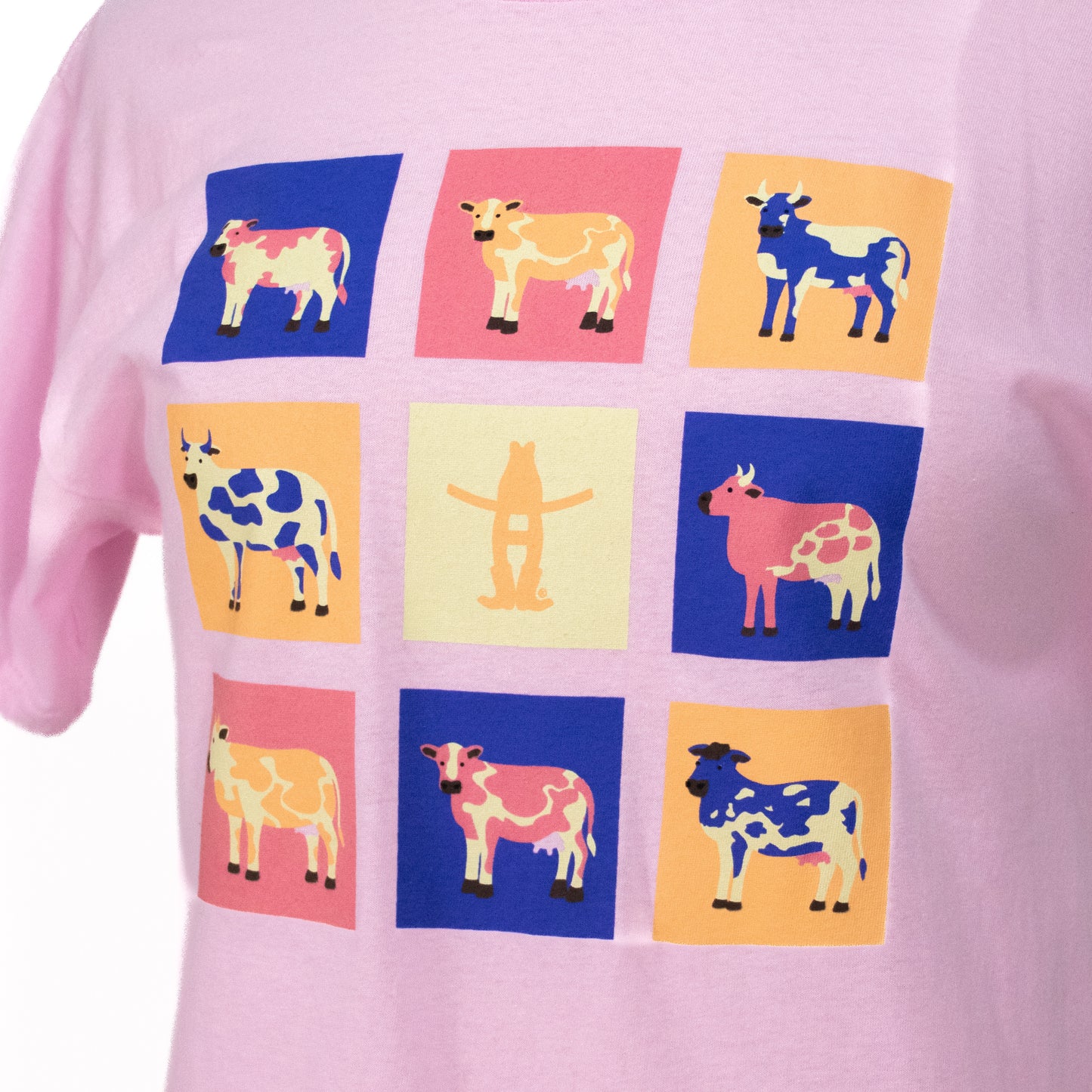 Youth Animal Squares - Light Pink