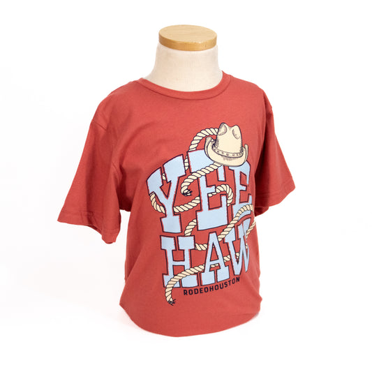 Youth Yeehaw Rope Tee - Pink