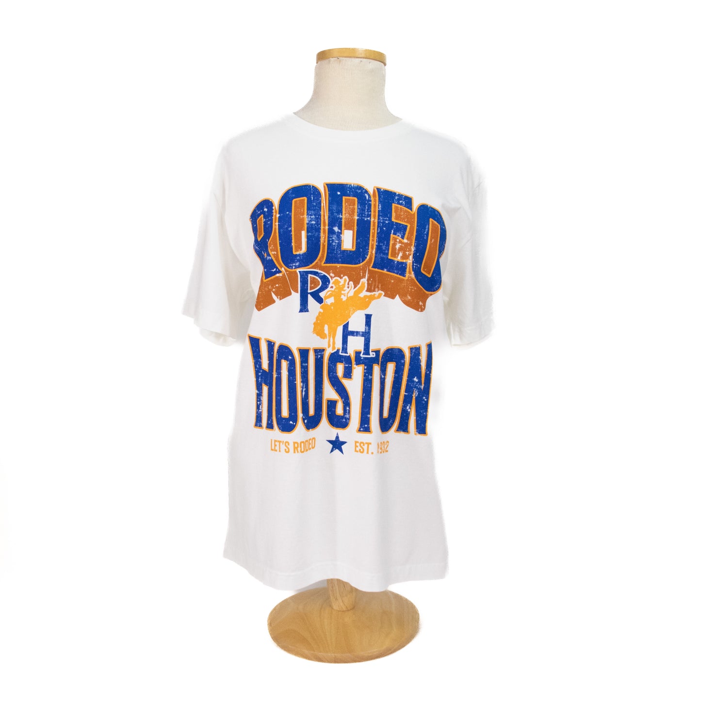 RH Collegiate Block Letter Tee - White