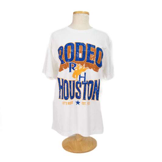 RH Collegiate Block Letter Tee - White