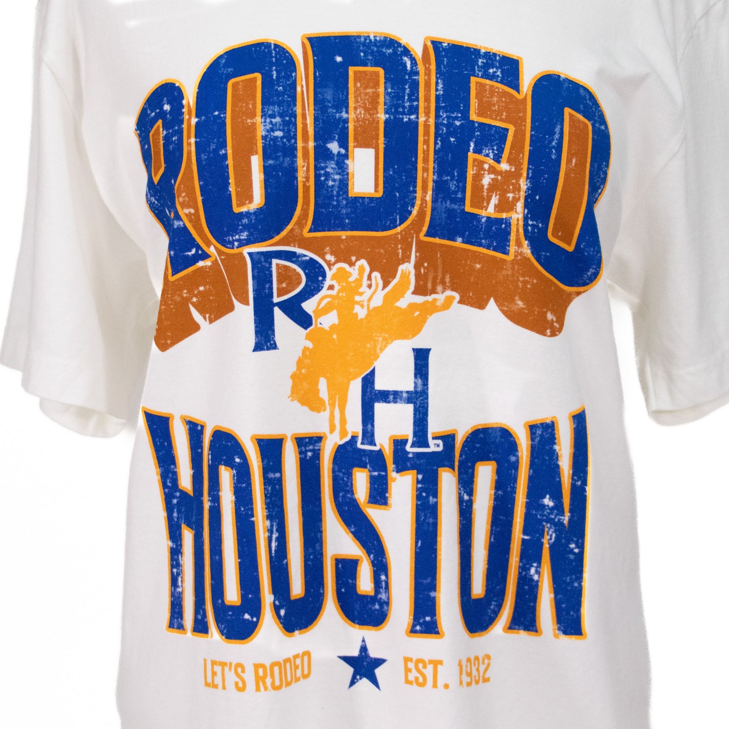 RH Collegiate Block Letter Tee - White