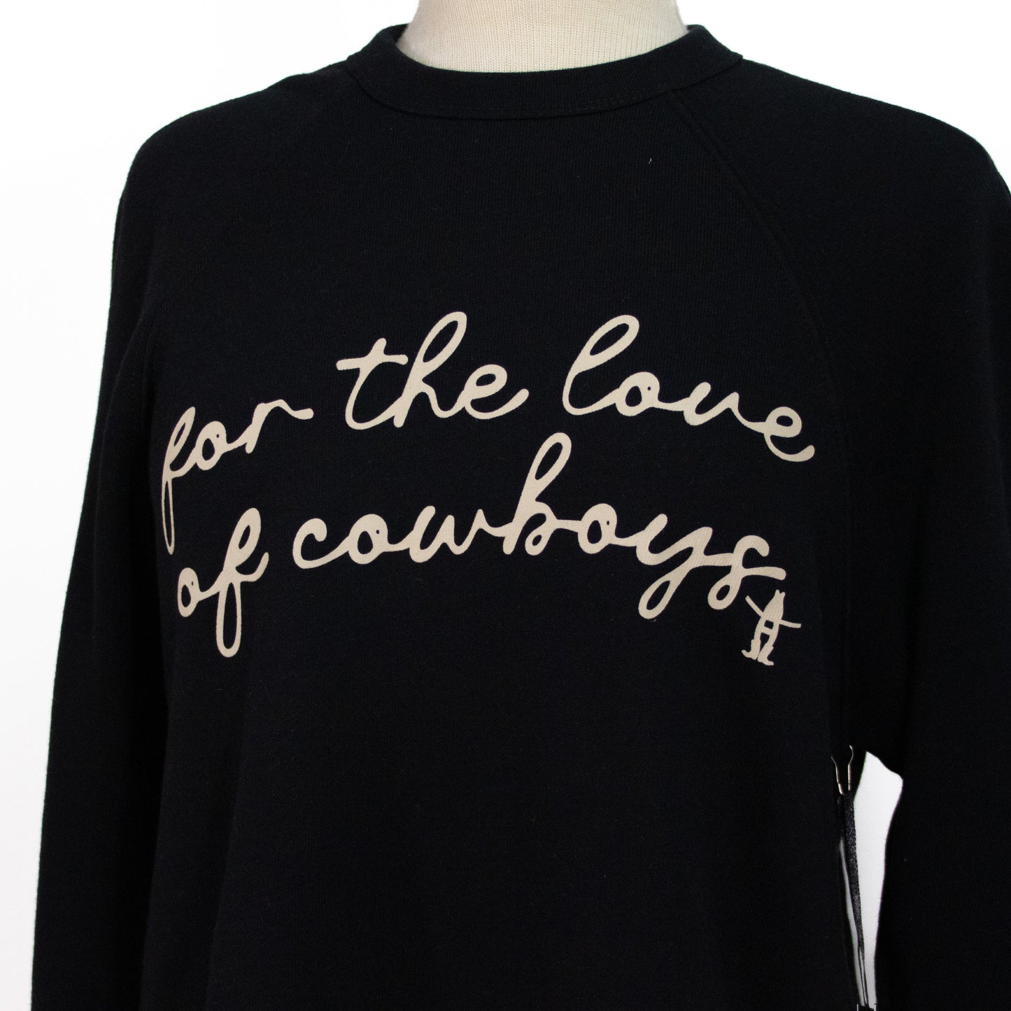 For the Love of Cowboys Sweatshirt - Black