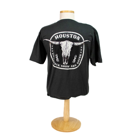 Black Horns Steer Tee - Black