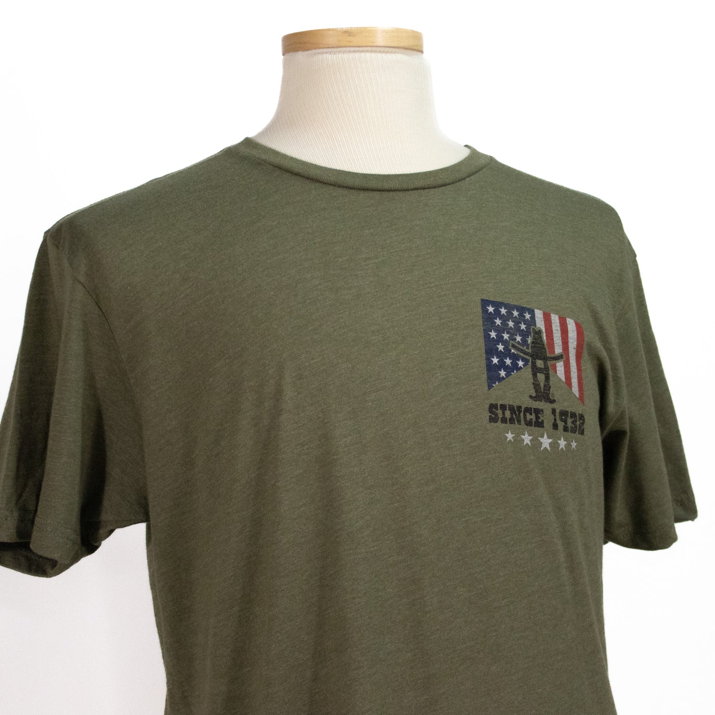 American Flat Cowboy Tee - Army Green