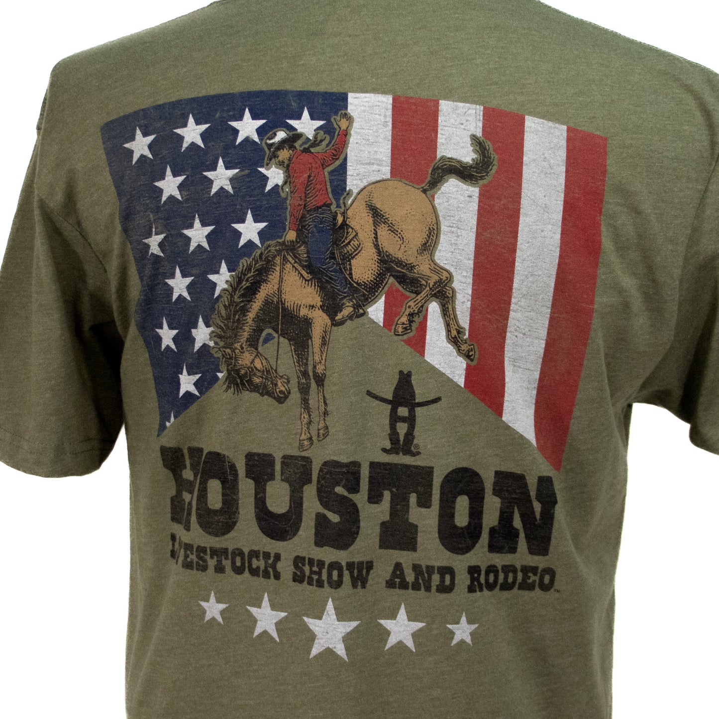 American Flat Cowboy Tee - Army Green