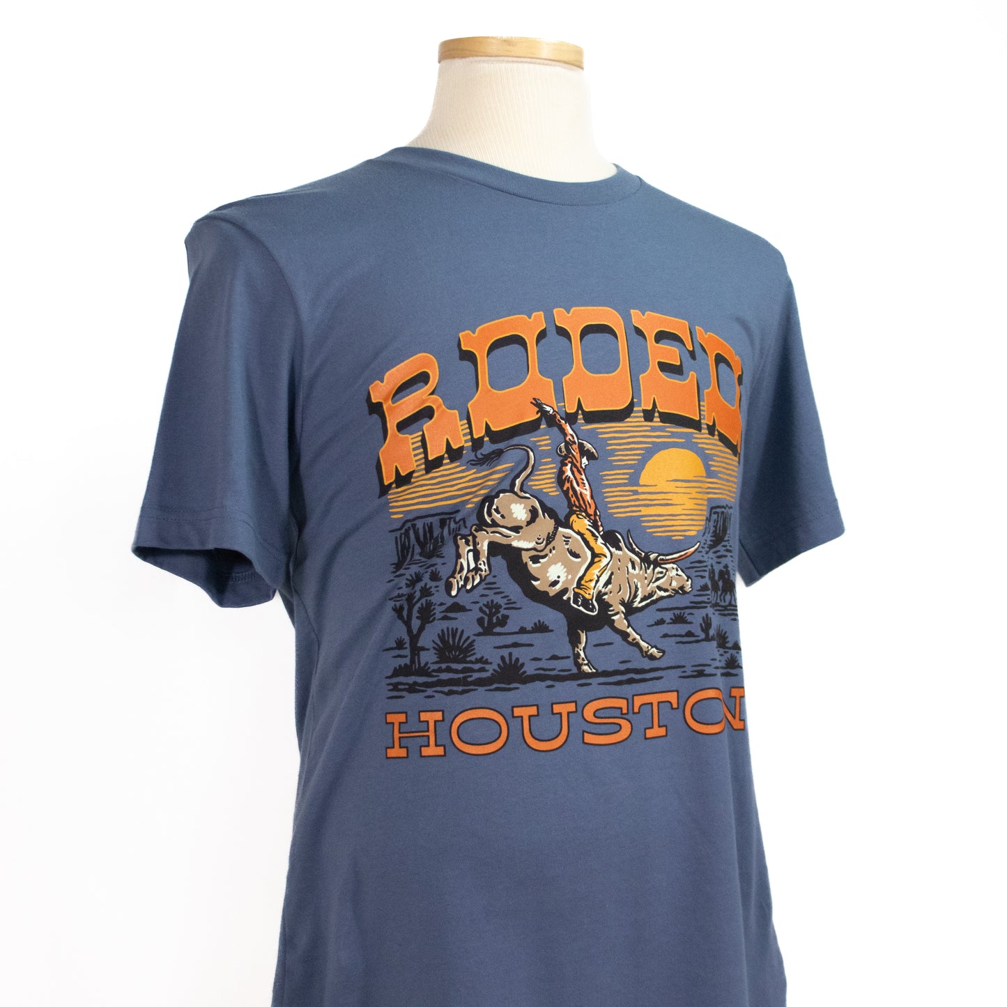 Desert Sunset Bronco Tee - Blue Jean