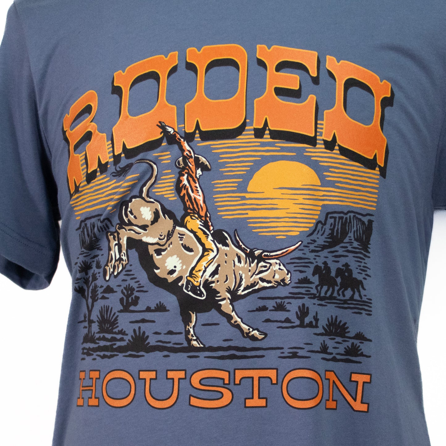 Desert Sunset Bronco Tee - Blue Jean
