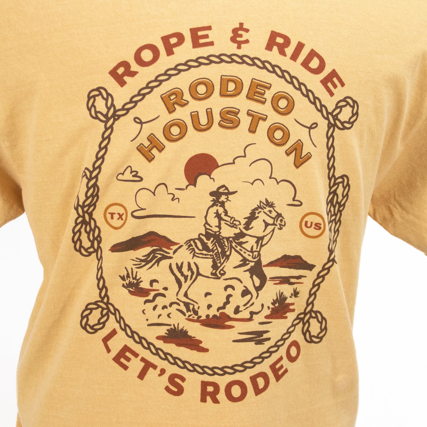 Rope and Ride Tee - Yellow