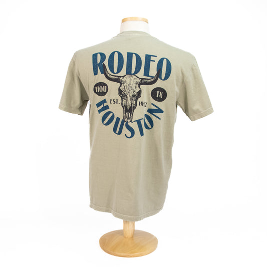 Houston Texas Horns Tee - Khaki