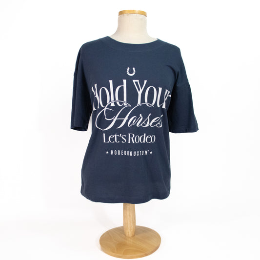 Ladies Hold Your Horses Tee - Black