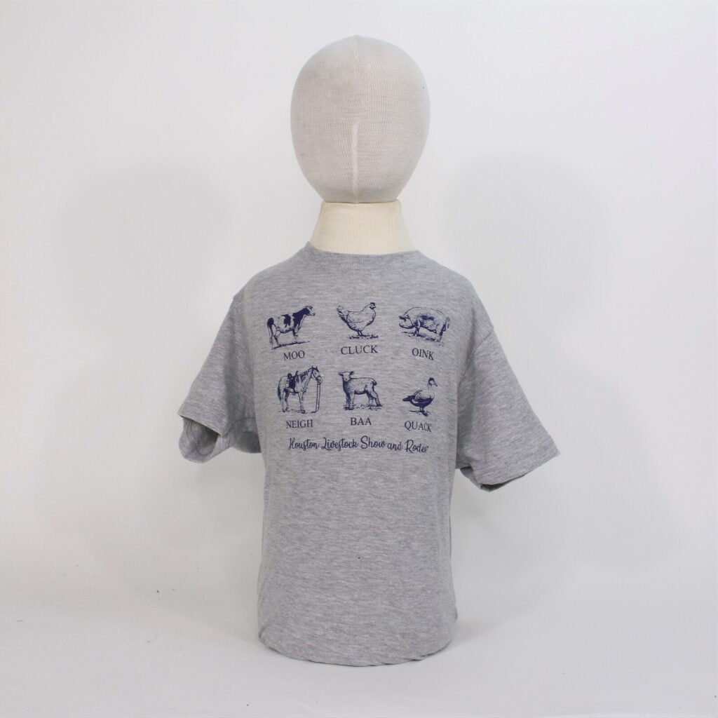 Youth Farm Animals Tee - Grey