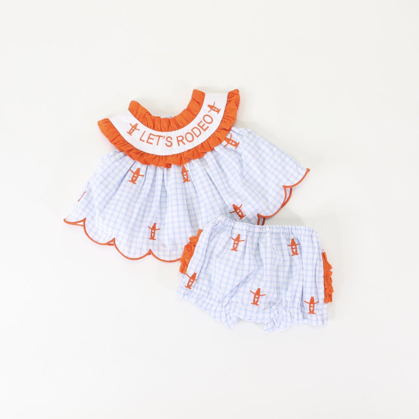 Lets Rodeo Smocked Bubble