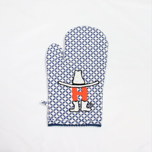 Bow-H Oven Mitt - Blue