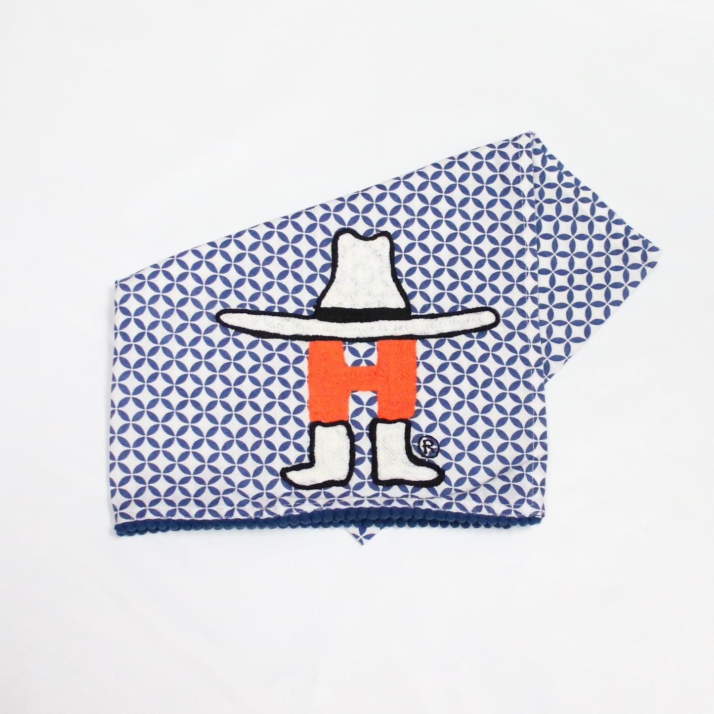 Bow-H Tea Towel - Blue